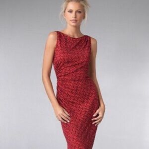 “DIANE VON FURSTENBERG” Rene Silk Geometric Print Dress